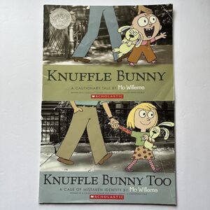 Knuffle Bunny and Knuffle Bunny Too Set of 2 Paperback Children Books Mo Willems
